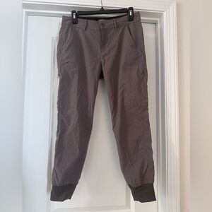 Prana Women's Taupe Cargo Jogger Pants